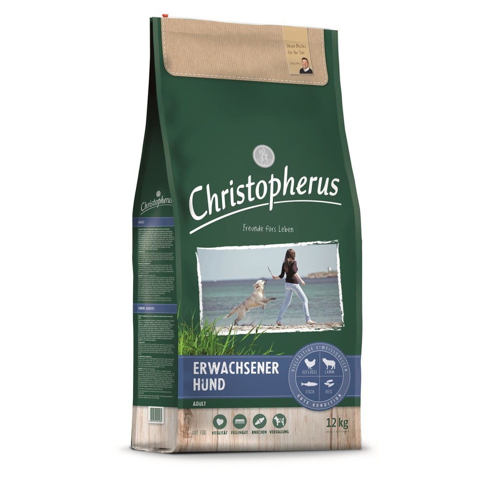 CHRISTOPHERUS Trockenfutter ERWACHSEN Geflügel Lamm Ei Reis für Hunde