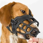 TRIXIE Maulkorb MUZZLE FLEX Silikon L-XL schwarz für Hunde (Berner Sennenhund)