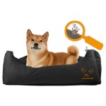 HOLLAND ANIMAL CARE Liegebett BODYGUARD SOFA Schwarz L 105 x 80cm für Hunde