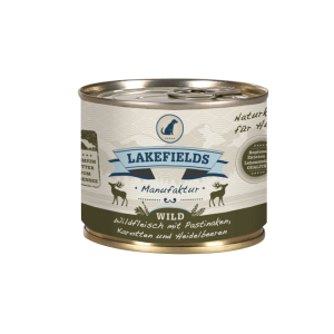 LAKEFIELDS MANUFAKTUR Nassfutter DOSENFLEISCH MENÜ WILD 59% Fleischanteil 200g
