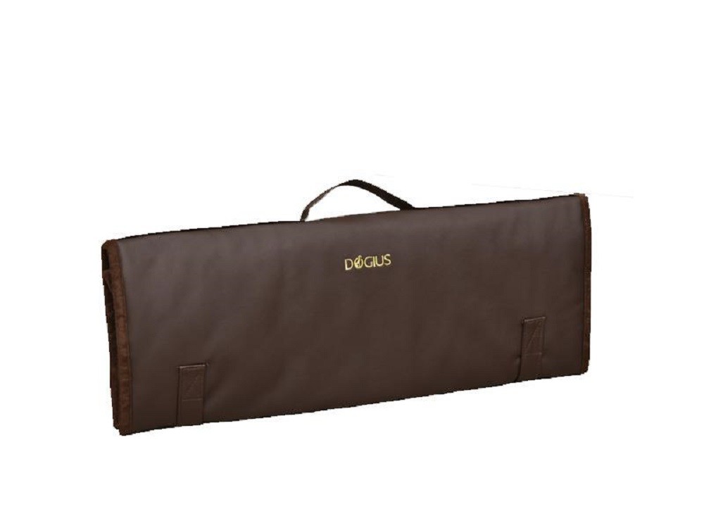 DOGIUS Reisematte REISEMATTE KUNSTLEDER braun für Hunde futterscheu