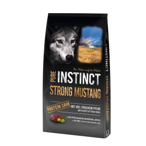 SAGAFLOR Trockenfutter PURE INSTINCT Strong Mustang Pferd für Hunde 1kg