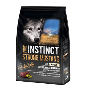 SAGAFLOR Trockenfutter PURE INSTINCT Strong Mustang Pferd für Hunde 4kg