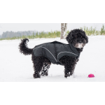DOGBITE Winterjacke MATT Fexible-System schwarz Mantel für Hunde 50cm