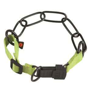 SPRENGER Halsband HALSKETTE verstellbar 70-75cm ClicLock für Hunde lemon green