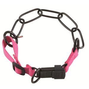 SPRENGER Halsband HALSKETTE verstellbar 70-75cm ClicLock für Hunde pink
