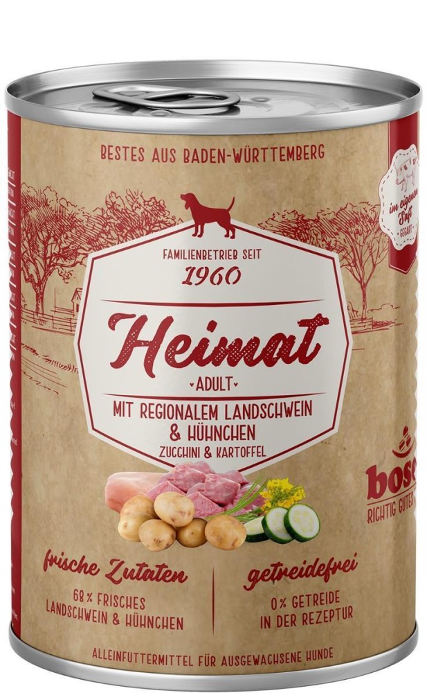 BOSCH Nassfutter HEIMAT Adult mit regionalem Landschwein & Hhnchen f, 2,89