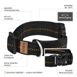 KOCH Halsband KLICK-HALSBAND mit Kennfäden 40mm 40-60cm gepolstert für Hunde