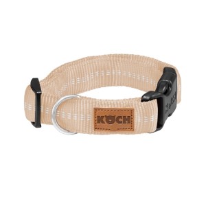 KOCH Halsband KLICK-HALSBAND mit Kennfäden 25mm 30-45cm Farbe Beige für Hunde