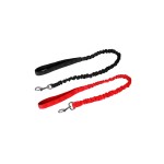 KARLIE Leine STRETCH LEINE 25 mm x 90-120 cm in Rot oder Schwarz für Hunde
