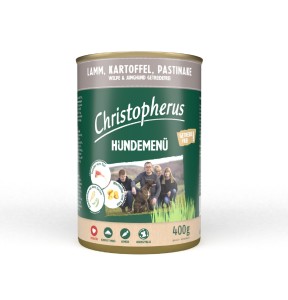 CHRISTOPHERUS Nassfutter HUNDEMENUE Junior LAMM getreidefrei für Hunde