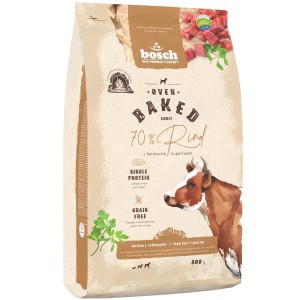 BOSCH Trockenfutter OVEN BAKED Adult 70% Rind Monoprotein gebacken f, 6,95