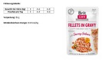 BRIT Nassfutter FILLETS IN GRAVY Savory Salmon 1 x 85g getreidefrei für Katzen