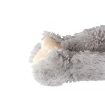 KARLIE Spielzeug PLÜSCH-AFFE weich Plush Toy 21cm Squeeker für Hunde grau Arty