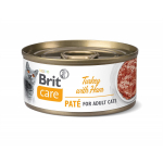 BRIT Nassfutter Paté for Adult Cats Turkey with Ham 70g...