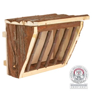 TRIXIE NATURAL LIVING Heuraufe mit Dach 20x15x17cm für Kleinnager