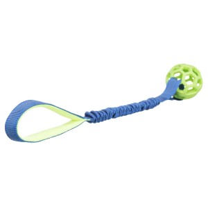 TRIXIE Wurfspielzeug Bungee Tugger mit Ball TPR Ø 7 cm 48cm sortiert für Hunde