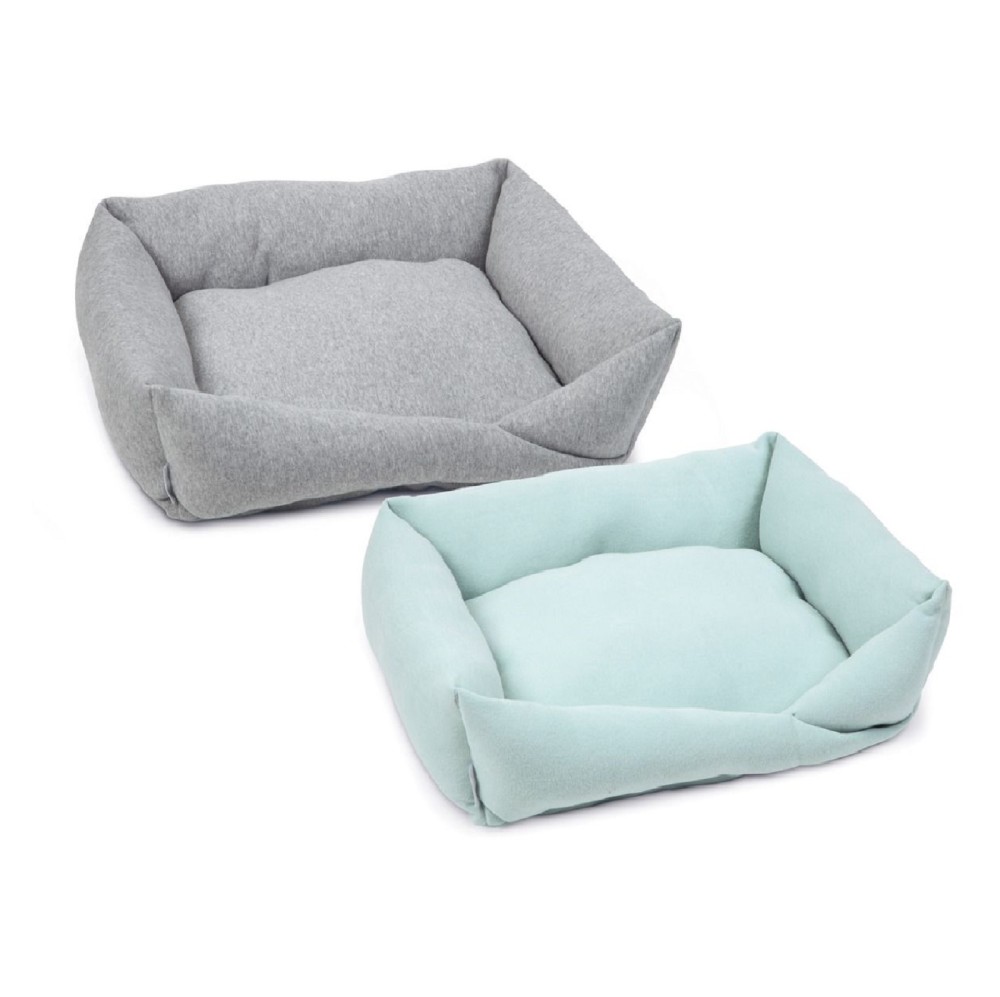 BEEZTEES Hundebett X-Cross Puppy 60cm Grau/Mintgrn angenehm weich f,  46,99