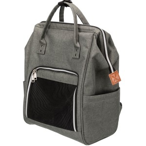 TRIXIE Tragetasche Rucksack Ava 32 x 42 x 22cm bis 10 kg grau für Hunde