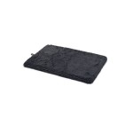BEEZTEES Matte DIRTY DOG CUSHION grau Mikrofaser von 49cm bis 121cm für Hunde