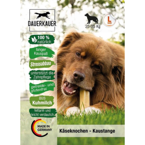 DAUERKAUER Kauartikel KÄSEKNOCHEN Milch-Kausnack Gr. XS - XXL für Hunde