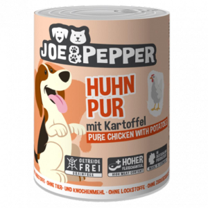 PRO PET Nassfutter JOE & PEPPER Huhn Pur mit Kartoffeln für Hunde