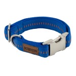 KOCH Halsband PREMIUM ALU-KLICK mit Kennfäden 25mm 45-65cm gepolstert für Hunde