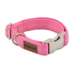 KOCH Halsband PREMIUM ALU-KLICK mit Kennfäden 25mm 45-65cm gepolstert für Hunde