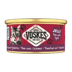 VOSKES Nassfutter JELLY Thunfisch mit Tintenfisch 85g grainfree für Katzen