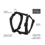 KOCH Geschirr Nylon MINI-Geschirr 10mm 29-43cm Size XXS für Hunde