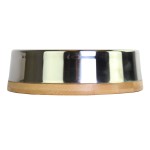 SAGAFLOR Futternapf AZOONA Edelstahl Holz Napf ELLA 350ml...