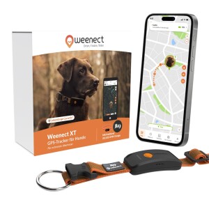 WEENECT Sicherheit GPS-Tracker-Halsband XT längere Akkulaufzeit Live Tracking für Hunde