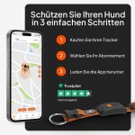WEENECT Sicherheit GPS-Tracker-Halsband XT längere Akkulaufzeit Live Tracking für Hunde