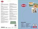 TRIXIE Zubehör Backmatte für Kekse Herz oder Knochenform Silikon für Hunde Katzen