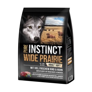 SAGAFLOR Hundefutter PURE INSTINCT WIDE PRAIRIE Adult SOFT mit Rind &, 7,99