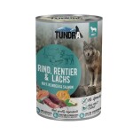 TUNDRA Nassfutter RIND RENTIER & LACHS getreidefrei...