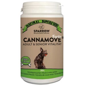 SPARROW Nahrungsergänzung CANNAMOVE® Forte unterstützt Beweglichkeit 100g für Hunde