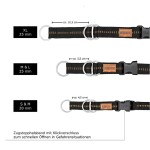 Koch Halsband ZUGSTOPP Klickverschluss hochwertiges Nylon BUNT S-XL für Hunde