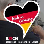 Koch Halsband ZUGSTOPP Klickverschluss hochwertiges Nylon MINT S-XL für Hunde
