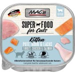 MACS Nassfutter CAT KITTEN Pute Huhn Lachs Schale 100g...