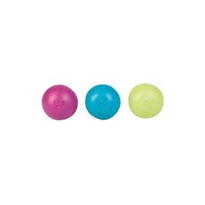 KARLIE Actionball GUMMIBALL SOFT RUBBER SQUEAKY mit Pfotenmuster 10cm