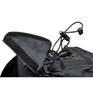 DOGBITE Regenjacke FLEXIBLE SYSTEM Schwarz Mantel für Hunde 25cm