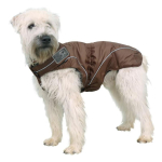 DOGBITE Regenjacke FLEXIBLE SYSTEM Braun Mantel für Hunde 25cm