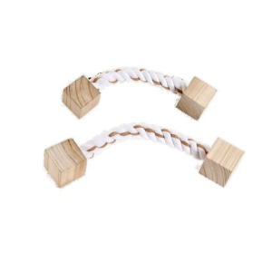 KARLIE Spielzeug RODY PLAYROPE Holz/Baumwolle für Kleintiere