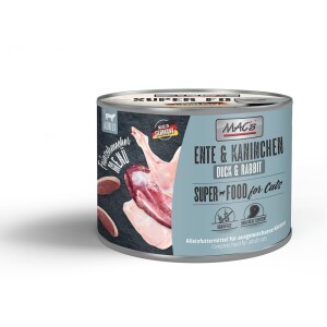 MACS Nassfutter FEINSCHMECKER ENTE KANINCHEN 1 x 200g für Katzen getreidefrei