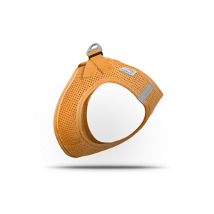 CURLI Brustgeschirr Plush Vest AIR-MESH orange für Hunde S (35 - 40cm)