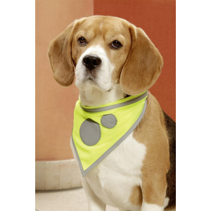 KARLIE Sicherheits-Halstuch SAFETY DOG gelb für Hunde
