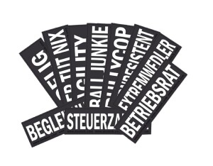 DOXLOCK Aufschriften für Hundegeschirr gross (L-XXL) Impfmüde