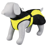 TRIXIE Hundemantel SAFETY schwarz/gelb windundurchlässig für Hunde