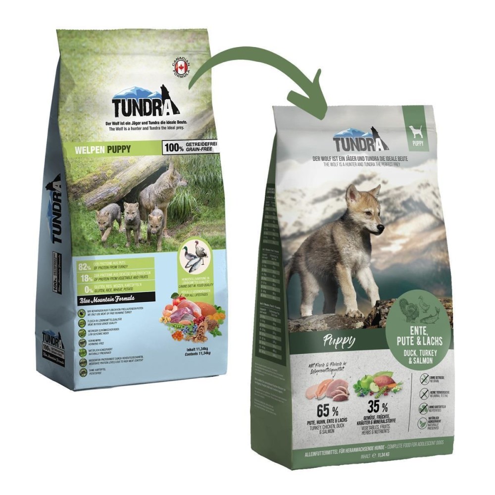 PRO PET Trockenfutter TUNDRA PUPPY Ente Pute & Lachs getreidefrei fr, 8,69
